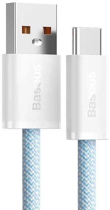 Кабель Baseus Dynamic Series USB — Type-C 100 W (20V 5A) CALD000603 1 метр блакитний від компанії da1 - фото 1