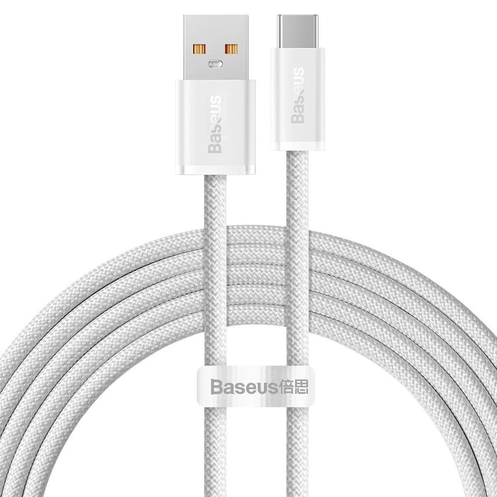 Кабель Baseus Dynamic Series USB — Type-C 2m 100 W CALD000702 білий від компанії da1 - фото 1