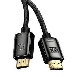 Кабель Baseus High Definition Series HDMI 8K to HDMI 8K Adapter Cable (Zinc alloy)1m|