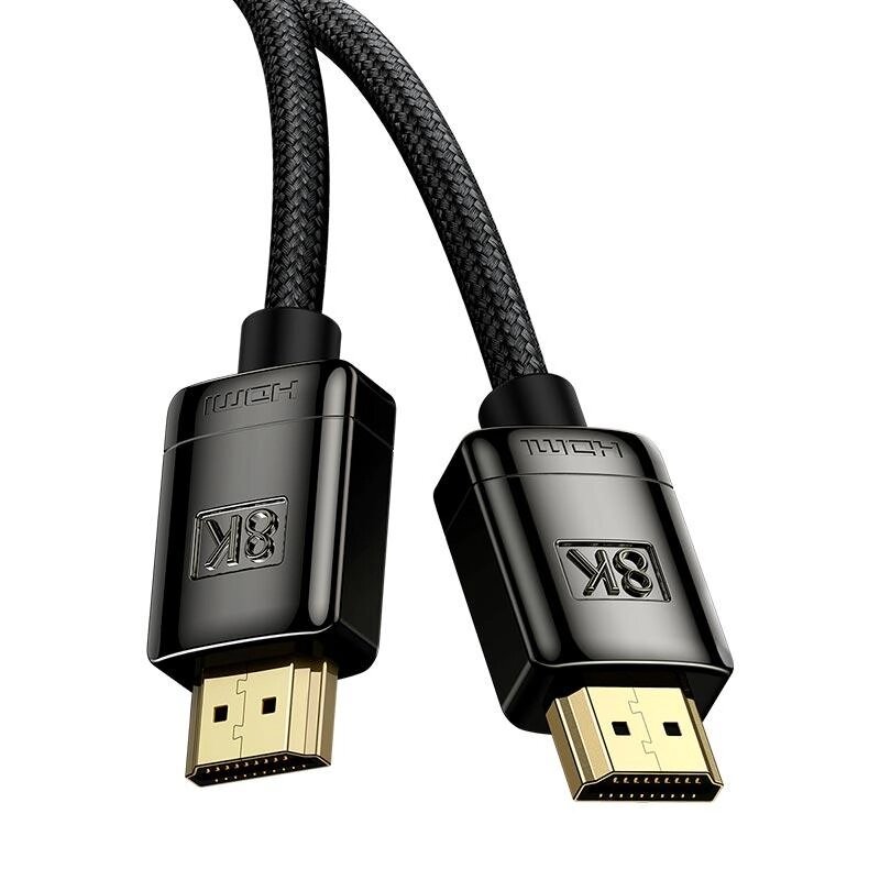 Кабель Baseus High Definition Series HDMI 8K to HDMI 8K Adapter Cable (Zinc alloy) |1m| від компанії da1 - фото 1