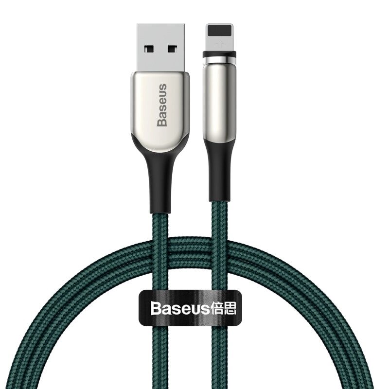 Кабель Baseus Lightning Zinc Magnetic (Charging) 1 м чорний від компанії da1 - фото 1