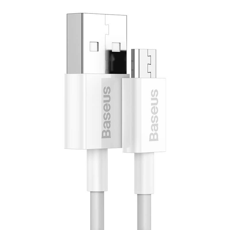 Кабель BASEUS Micro USB Superior Series 1 метр (CAMYS-02) білий від компанії da1 - фото 1