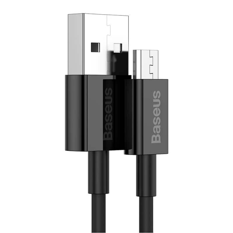 Кабель BASEUS Micro USB Superior Series Fast Charging 1m (CAMYS-01) чорний від компанії da1 - фото 1