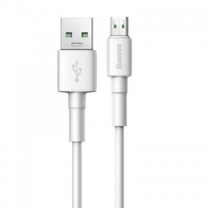 Кабель Baseus Mini Cable microUSB USB 2.4 A 1m White CAMSW-02