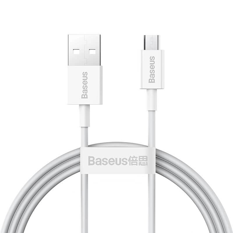 Кабель BASEUS Superior Series Micro-USB 1 метр (CAMYS-02) білий від компанії da1 - фото 1