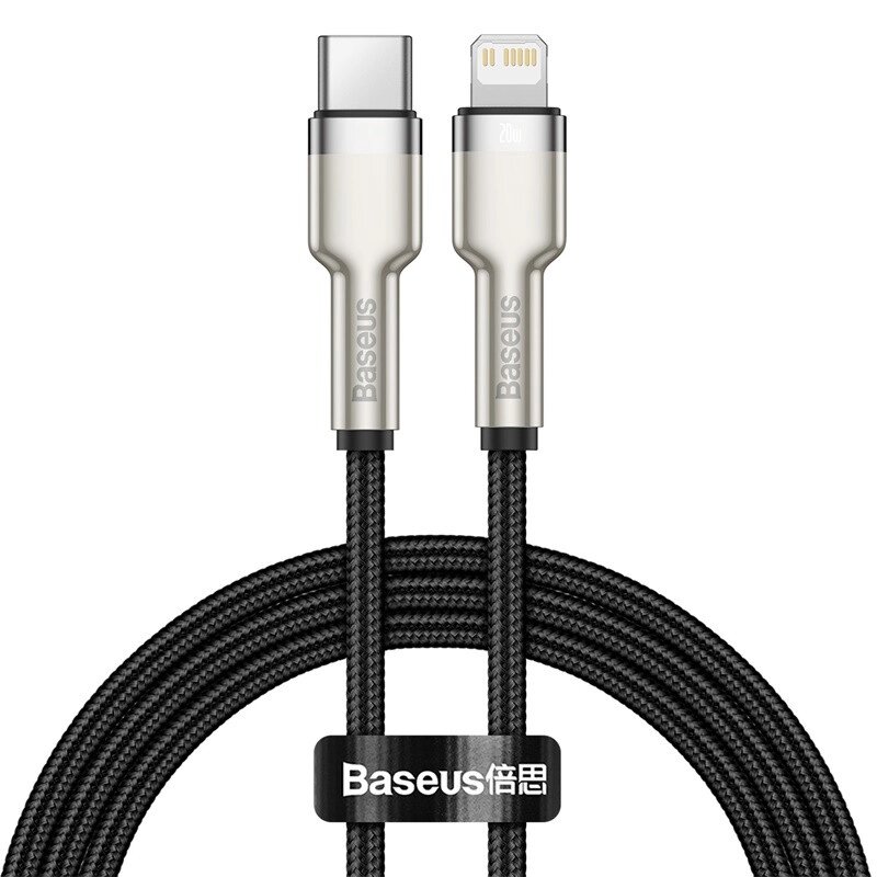 Кабель BASEUS Type-C to Lightning Cafule Series Metal Data Cable |1M, 20W, PD| (CATLJK-A05) від компанії da1 - фото 1