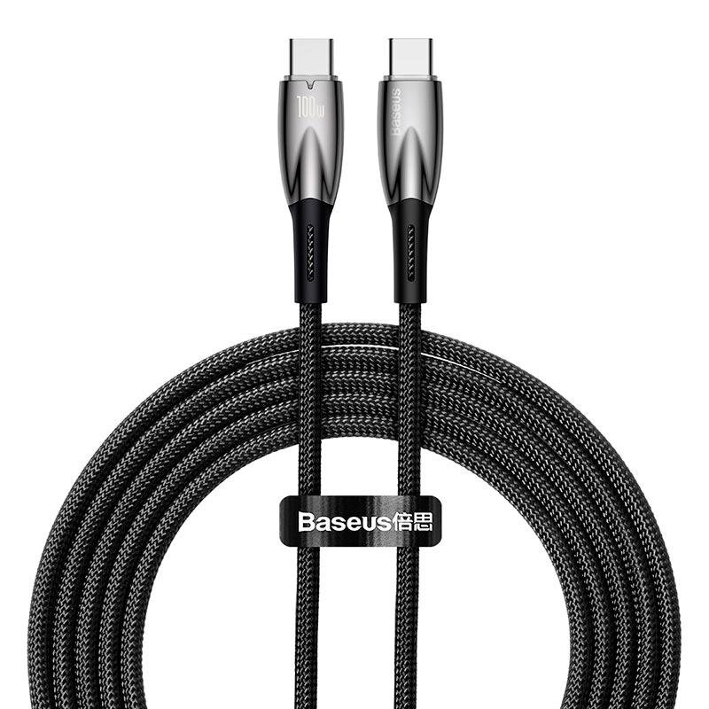 Кабель Baseus Type-C to Type-C Glimmer Series Fast Charging Data Cable |2m, 100W| від компанії da1 - фото 1