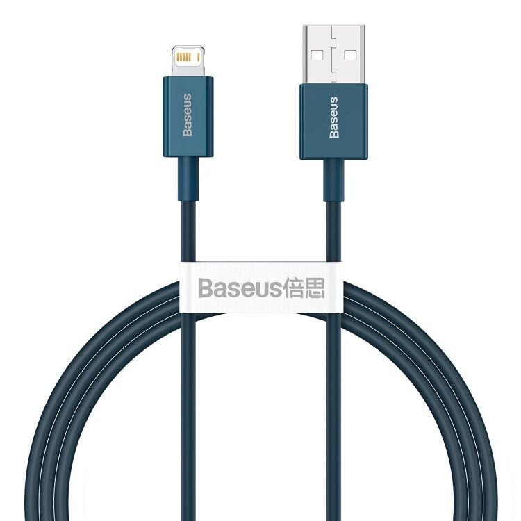 Кабель Baseus USB - Lightning Superior Series 2 метра (CALYS-C03) синий від компанії da1 - фото 1