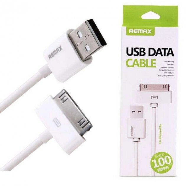 Кабель для iPhone 4 iPad 2 3 4 — Apple 30pin REMAX Fast Charging від компанії da1 - фото 1