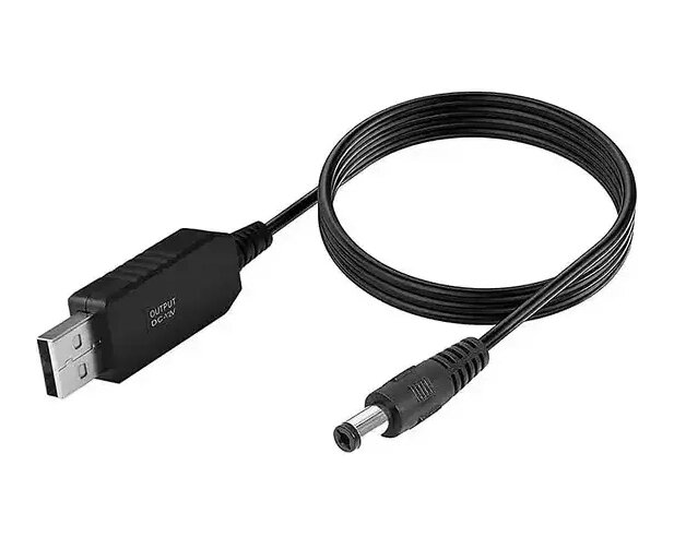 Кабель для роутерів USB-DC 5.5/2.5 підвищення напруги до 12V від компанії da1 - фото 1