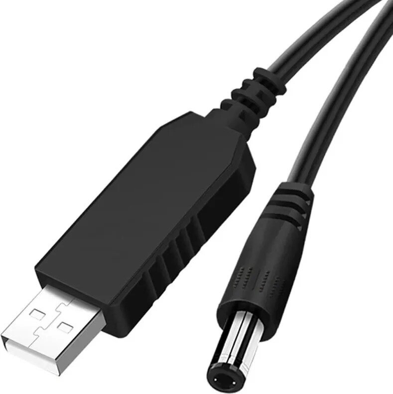 Кабель для Wi-Fi роутера USB to DC 5.5 * 2.5 мм — з тригером 9-12 вольт від компанії da1 - фото 1