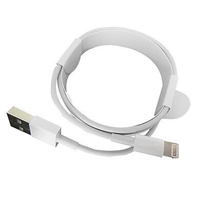 Кабель для заряджання та синхронізації Apple Lightning to Usb Cable 1 метр білий від компанії da1 - фото 1