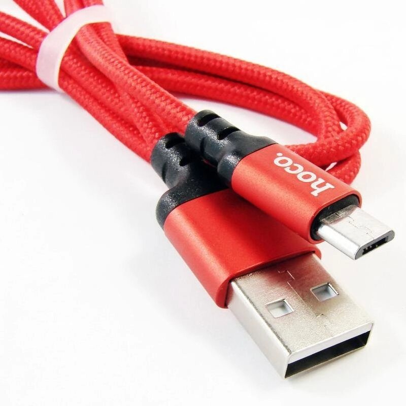 Кабель довжина 2 метри Hoco X14 micro-USB швидке заряджання червоний від компанії da1 - фото 1