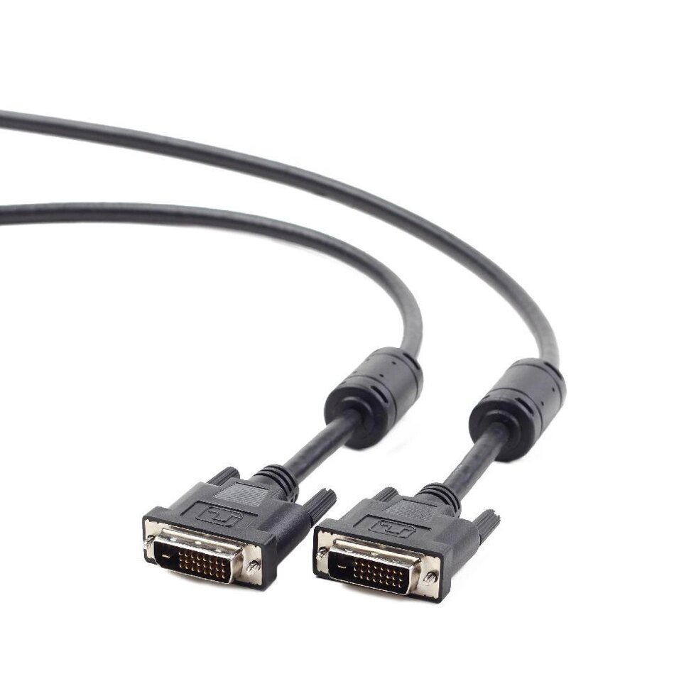 Кабель DVI Dual Link 24+1 відео телекомунікаційний CC-DVI2-BK-10 3 метри від компанії da1 - фото 1