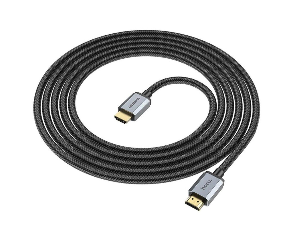 Кабель HDMI — HDMI v2.0 з підтримкою 4K 3 метри — Hoco US03 від компанії da1 - фото 1