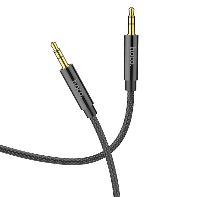 Кабель HOCO AUX audio cable UPA19 аудіо шнур тато 1 м сірий від компанії da1 - фото 1