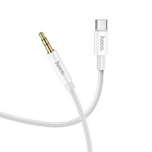 Кабель HOCO AUX to Type-C digital audio conversion cable UPA19 білий 1 метр