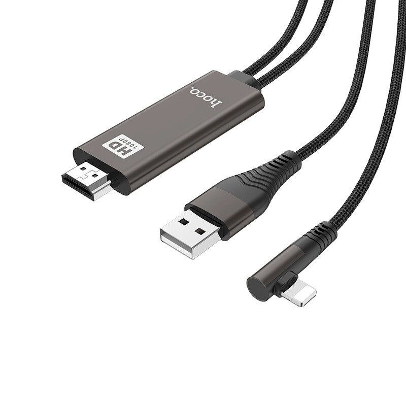 Кабель HOCO HDMI to Lightning UA14  1080p від компанії da1 - фото 1