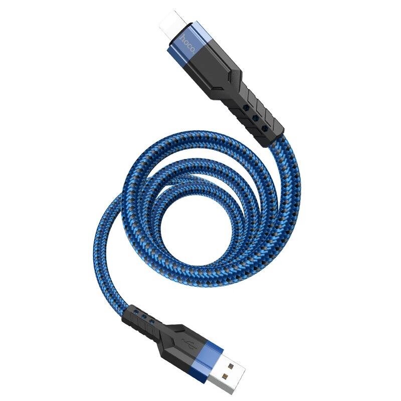 Кабель HOCO Lightning charging data cable U110 120см синій 6931474770578 від компанії da1 - фото 1