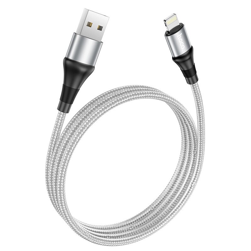 Кабель HOCO Lightning Excellent charging data cable X50 1 метр білий від компанії da1 - фото 1