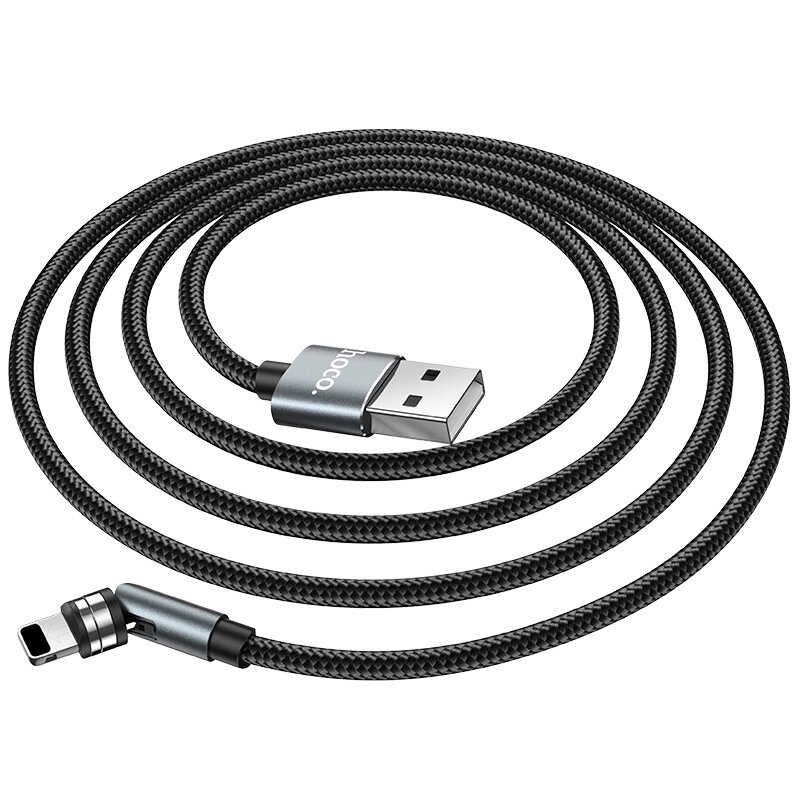 Кабель HOCO магнітний Lightning Universal 360° rotating magnetic charging cable U94  1.2m, 2.4A від компанії da1 - фото 1