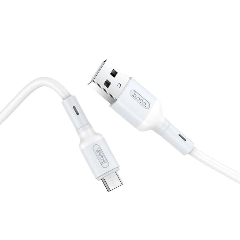 Кабель HOCO Micro USB Prime charging data cable X65 1 м білий від компанії da1 - фото 1