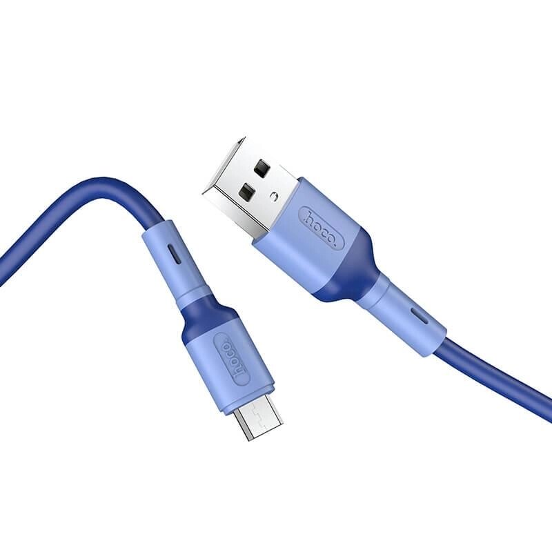 Кабель HOCO Micro USB Prime charging data cable X65 1м синий від компанії da1 - фото 1