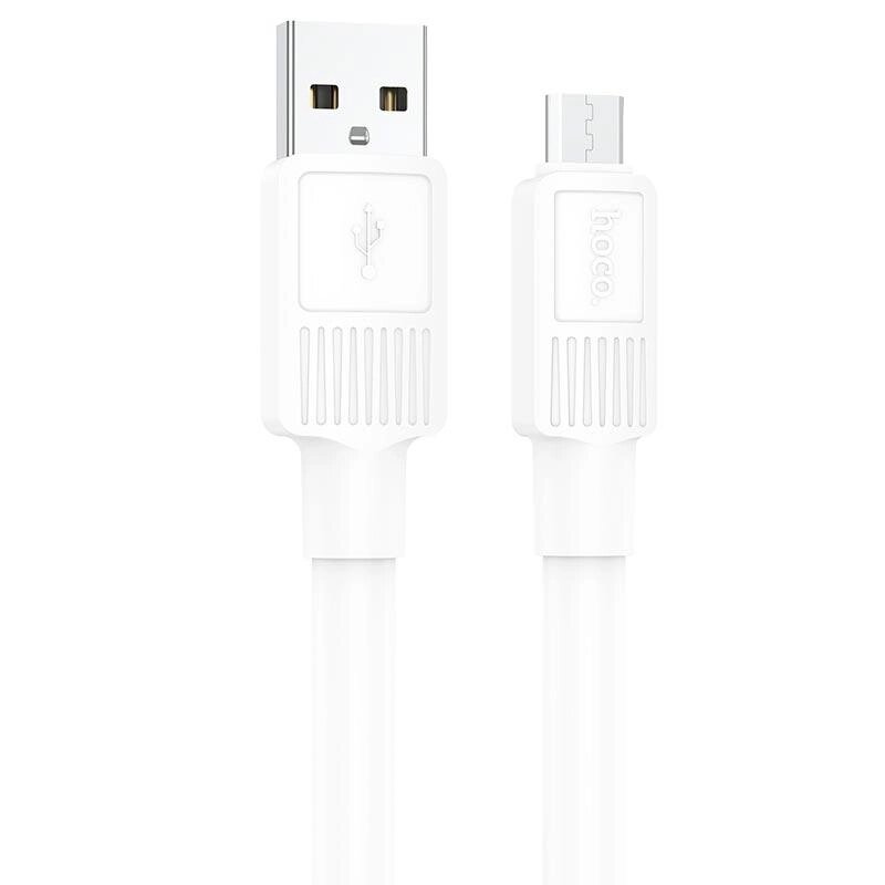 Кабель HOCO Micro USB Solid charging data cable X84 1 метр білий від компанії da1 - фото 1