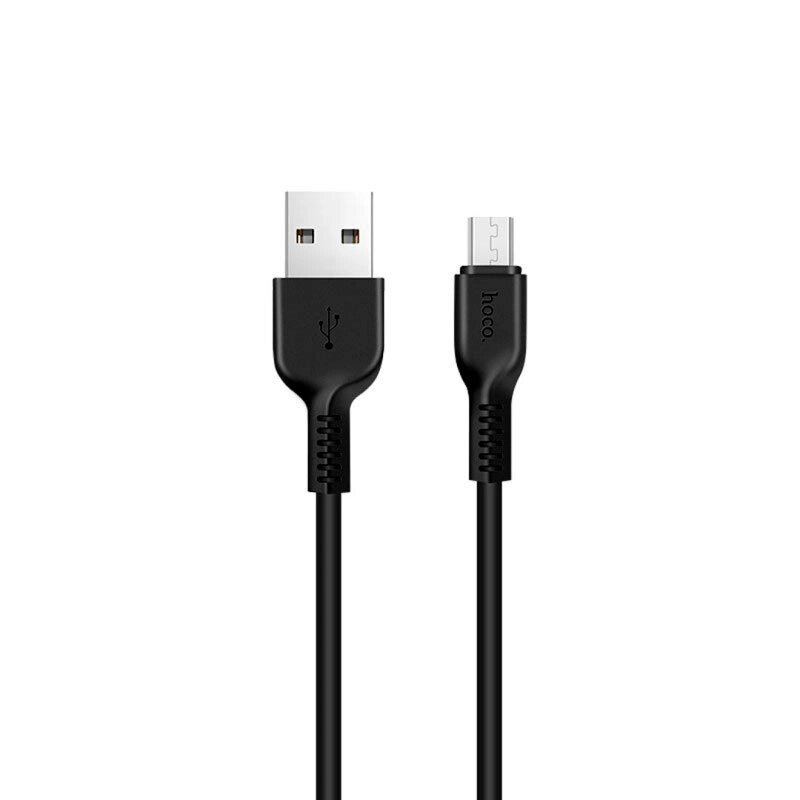 Кабель HOCO Micro USB X20 1 метр чорний від компанії da1 - фото 1