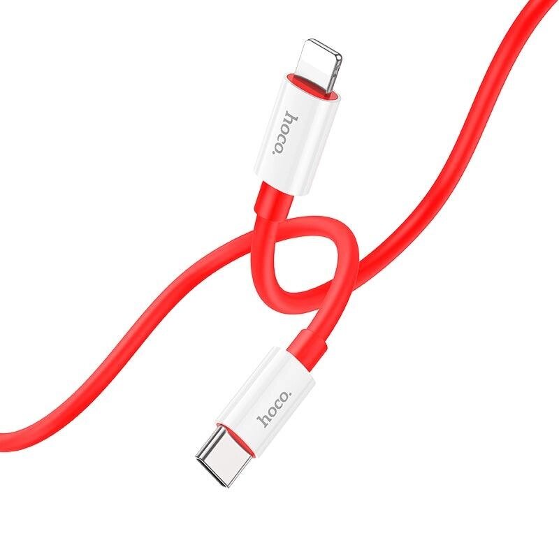 Кабель HOCO Type-C to Lightning Magic silicone PD charging data cable X87 red 6931474783196 від компанії da1 - фото 1