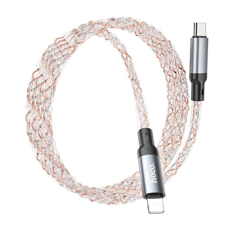 Кабель HOCO Type-C to Lightning Shine PD charging data cable U112 |1m, 20W/3A| від компанії da1 - фото 1