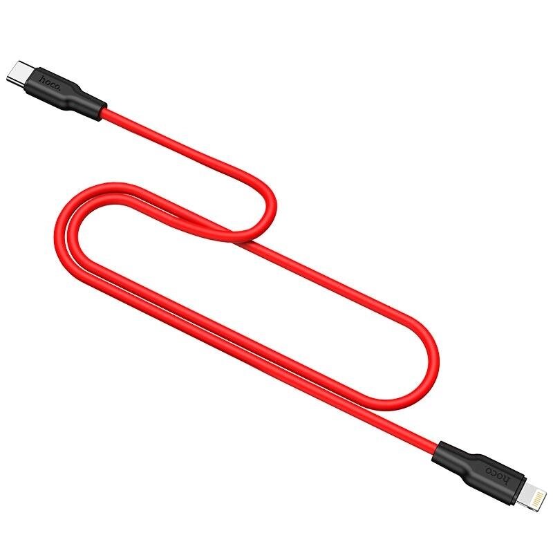 Кабель HOCO Type-C to Lightning Silicone PD charging data cable X21 Plus |1m, 3A, 20W| від компанії da1 - фото 1