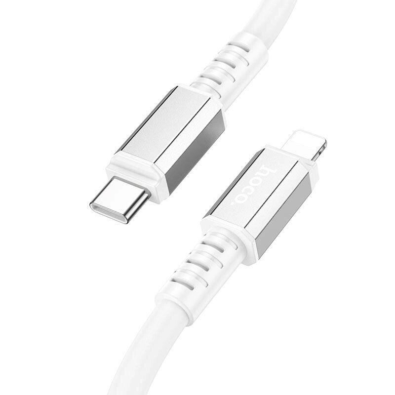 Кабель HOCO Type-C to Lightning Strength PD charging data cable X85 1 метр білий від компанії da1 - фото 1