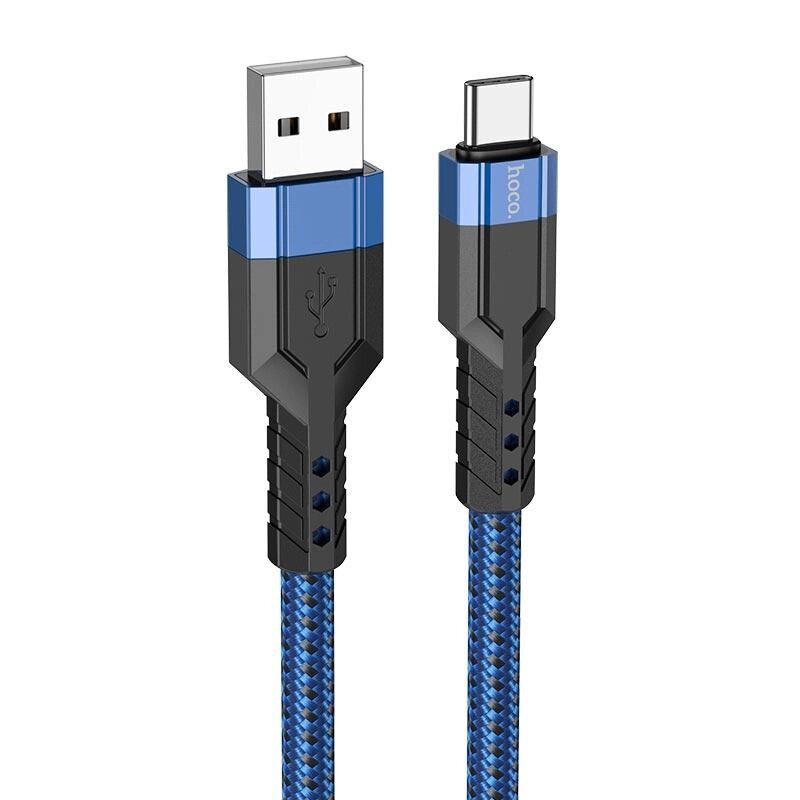 Кабель HOCO Type-C - USB U110 1.2m  3A синій 6931474770615 від компанії da1 - фото 1