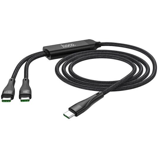 Кабель Hoco U102 Super 6931474751010 USB type-C — 2 * USB type-C розгалужувач 1.5 м від компанії da1 - фото 1