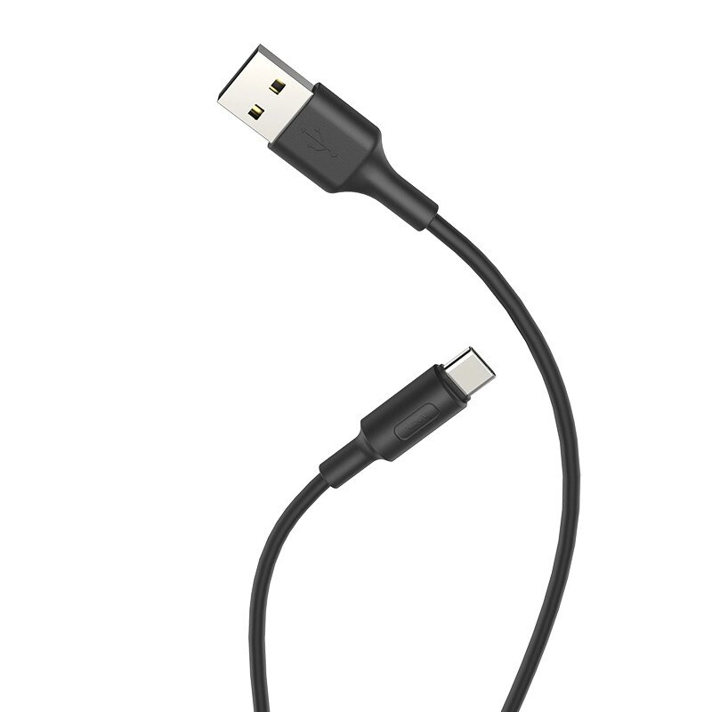 Кабель Hoco X25 Soarer USB — type-C 1 метр посилені конектори чорний 6957531080145 від компанії da1 - фото 1