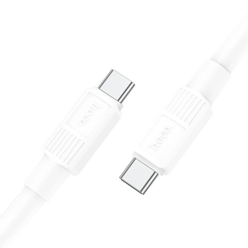 Кабель HOCO X84 Solid charging data cable 60W Type-C to Type-C білий від компанії da1 - фото 1