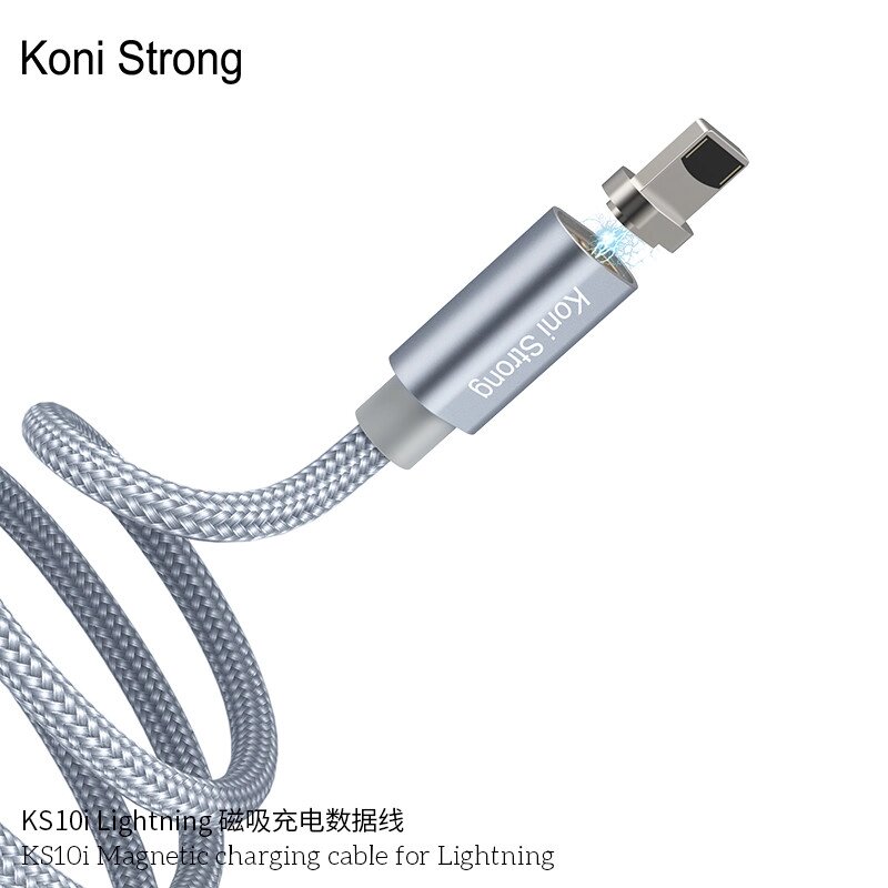 Кабель Koni Strong Lightning магнітний KS10i від компанії da1 - фото 1