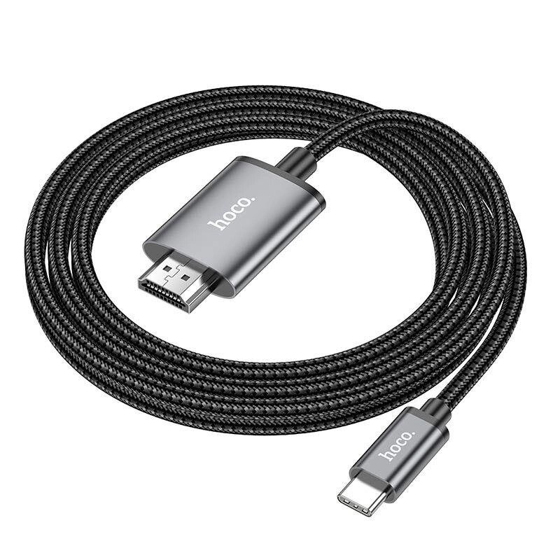 Кабель конвертер Type-C to HDMI - Hoco UA27 HD on-screen cable від компанії da1 - фото 1