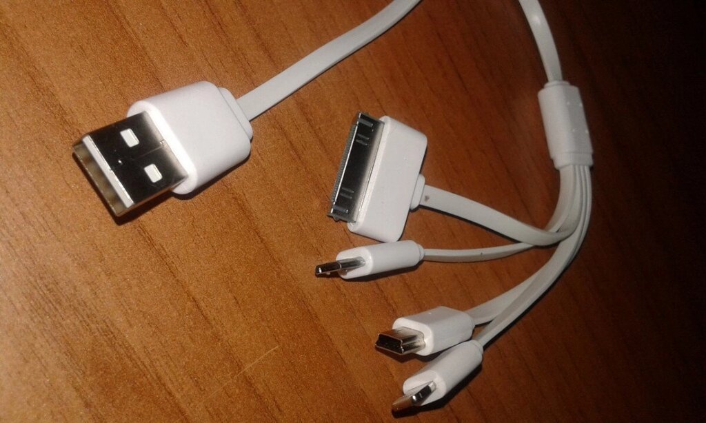 Кабель Lightning, Apple 30pin, micro Usb, miniUsb універсальний від компанії da1 - фото 1