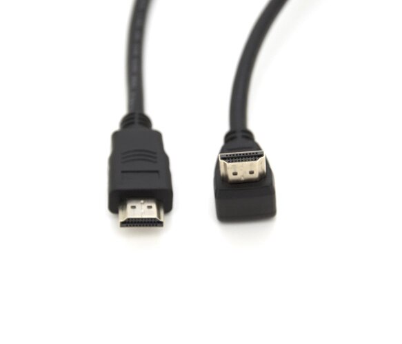 Кабель Merlion HDMI — HDMI v1.4 90 градусів кутовий конектор 1.5m від компанії da1 - фото 1