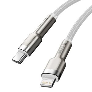 Кабель металеві штекери BASEUS Type-C to Lightning Metal Data Cable 2 м (CATLJK-B02)