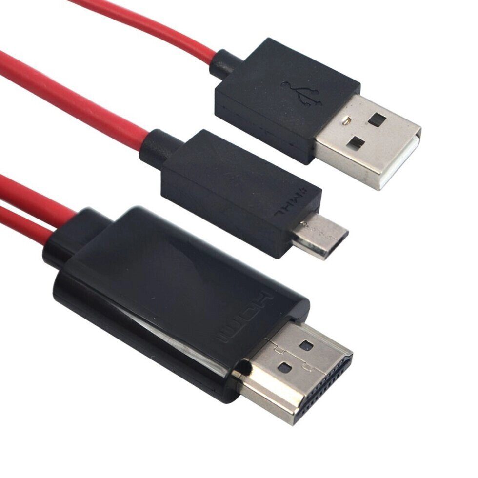 Кабель MHL microUSB — HDMI від компанії da1 - фото 1