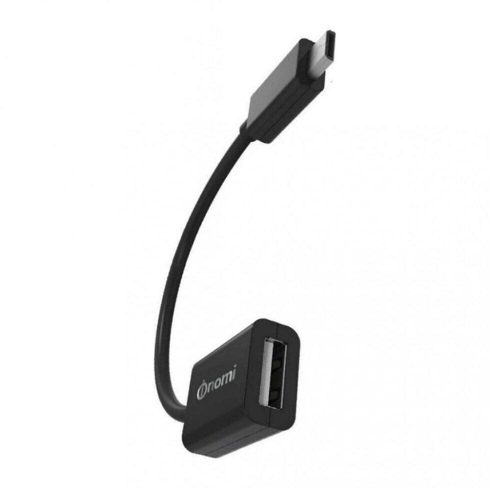 Кабель Nomi OTG 01m USB micro 0.1м чорний від компанії da1 - фото 1