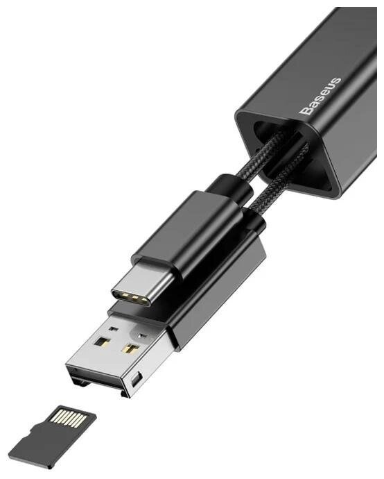 Кабель-перехідник Baseus USB to Type-c Pendant Card Reader від компанії da1 - фото 1