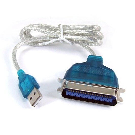 Кабель перехідник Usb — Lpt Bitronix 36 pin 1.5 метра від компанії da1 - фото 1