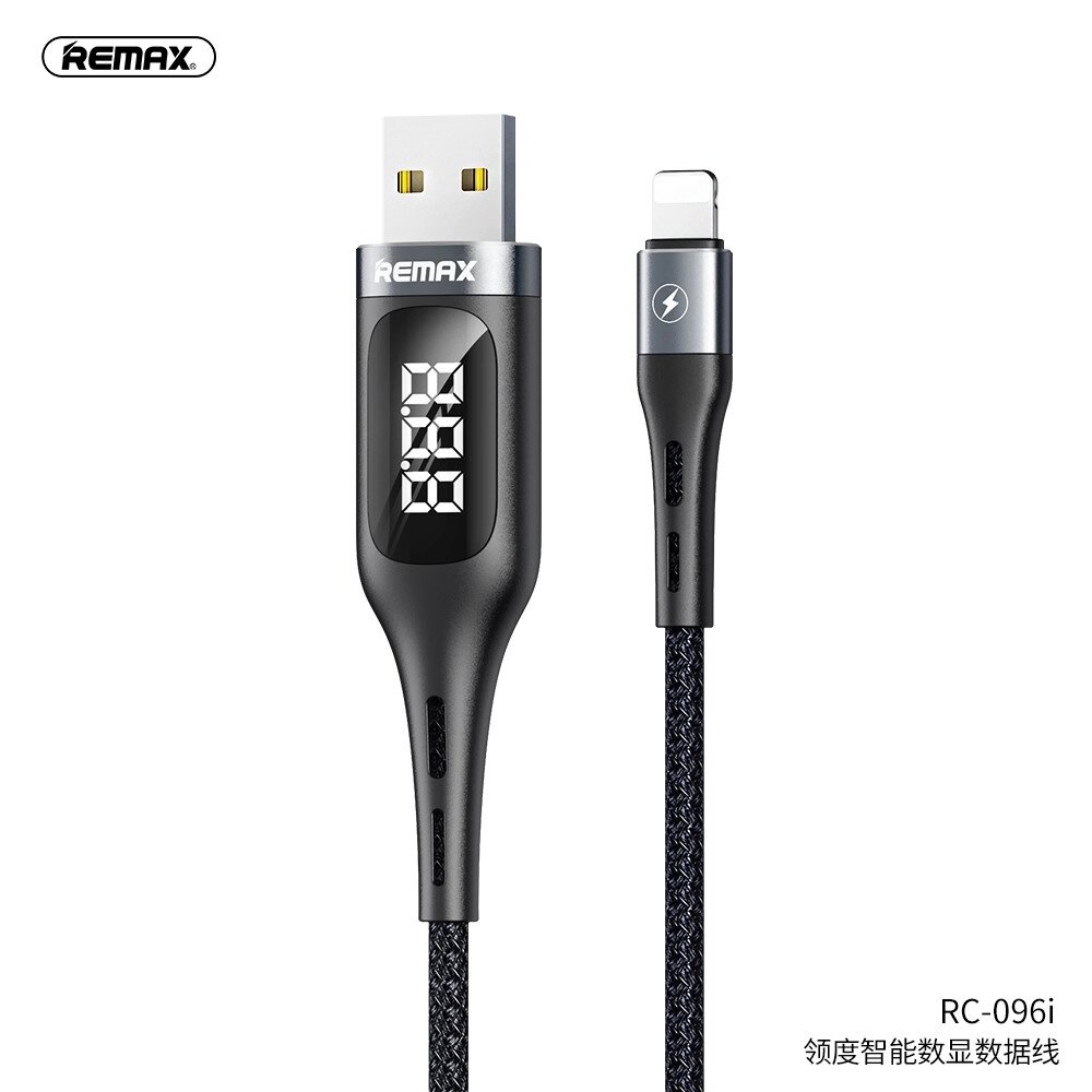 Кабель REMAX Lightning Leader Smart Display Data Cable RC-096i |1.2m, 2.1A| від компанії da1 - фото 1