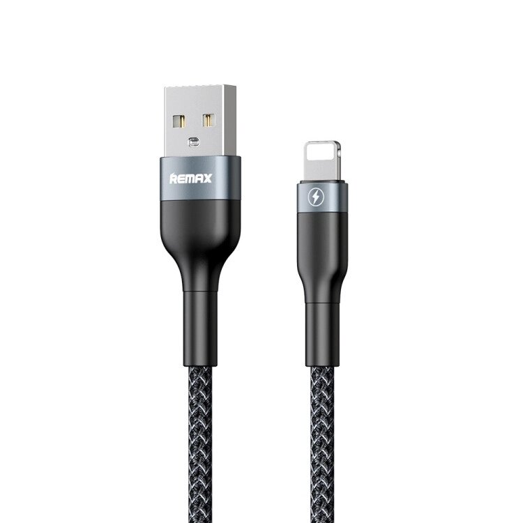 Кабель Remax Sury 2 RC-064i-b - USB to Lightning 2.4A 1 Метр Чорний від компанії da1 - фото 1