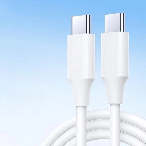 Кабель швидкісний Foxconn USB-C USB-C для iPhone 15 60 W білий від компанії da1 - фото 1