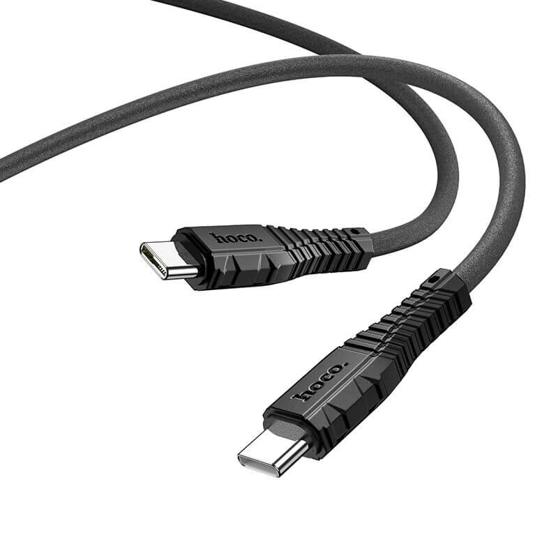 Кабель швидкісний HOCO X67 USB-C USB-C 60 W 3A чорний від компанії da1 - фото 1